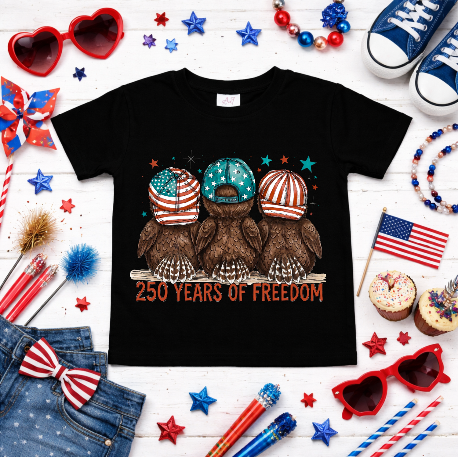 Boys Printed 4th of July Shirt sample