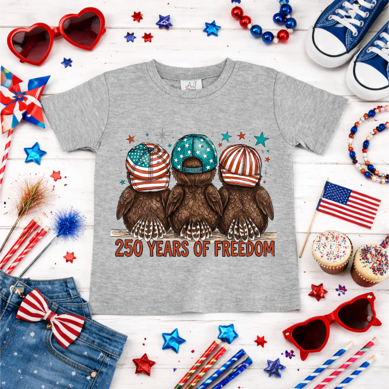 Boys Printed 4th of July Shirt sample