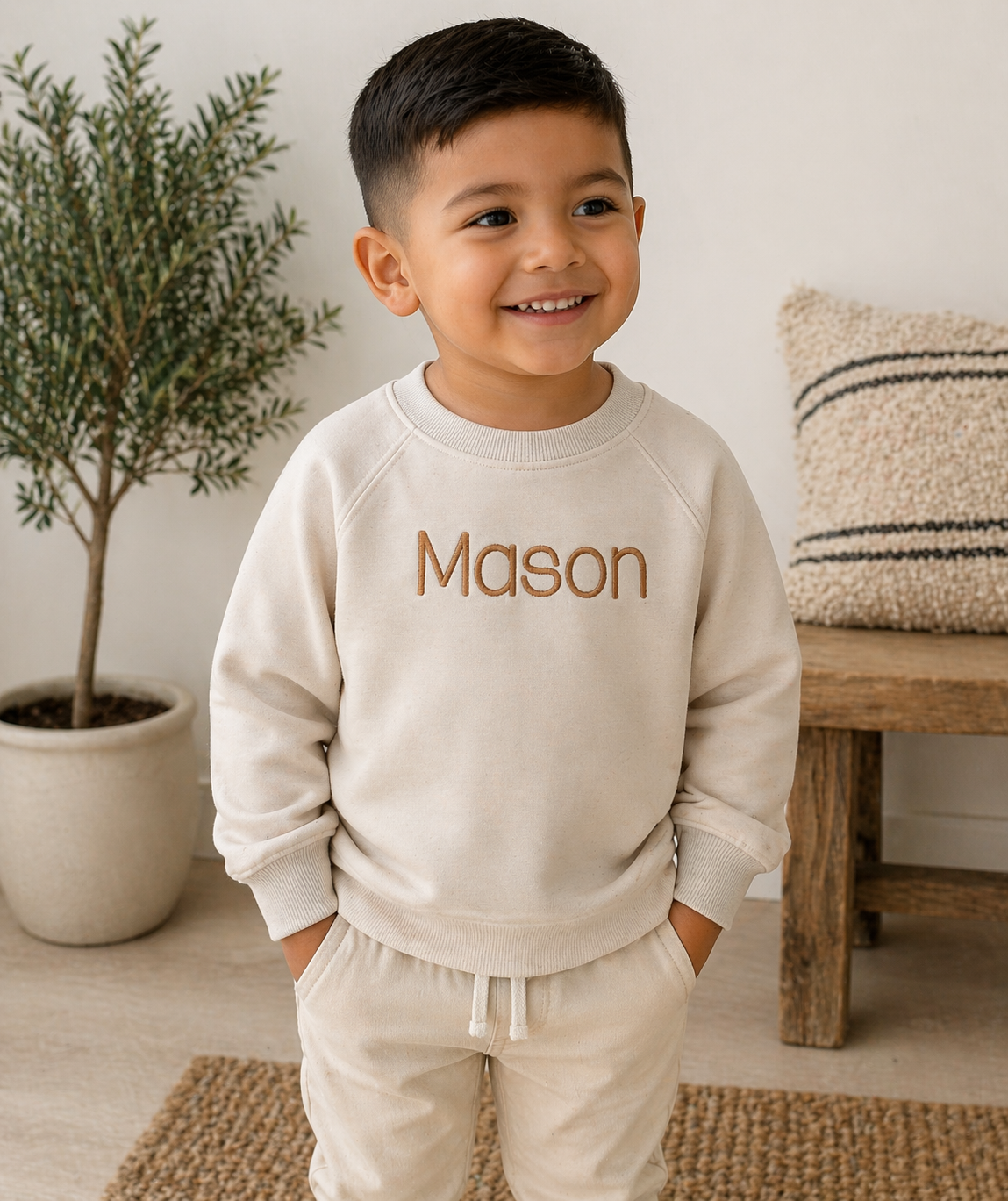 Toddler Embroidered Name Sweatshirt
