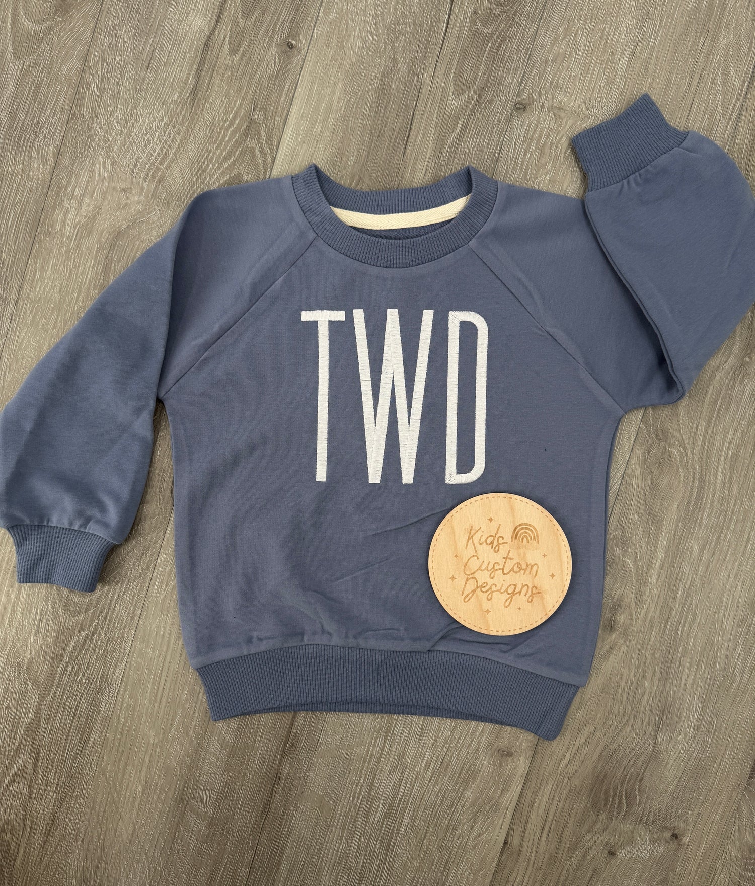 Toddler Initials Monogram Embroidered Sweatshirt