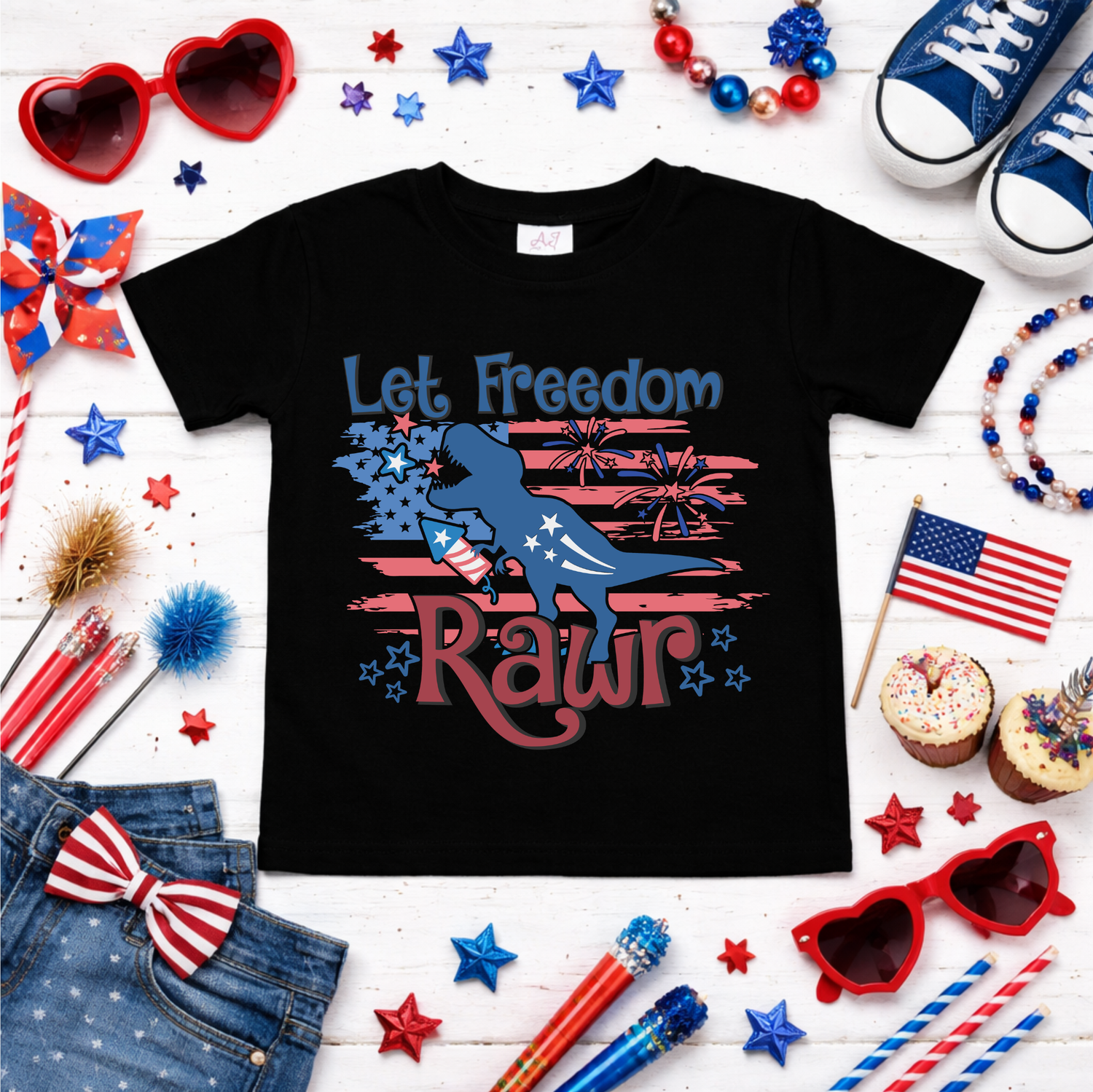 Boys Let Freedom Rawr Shirt