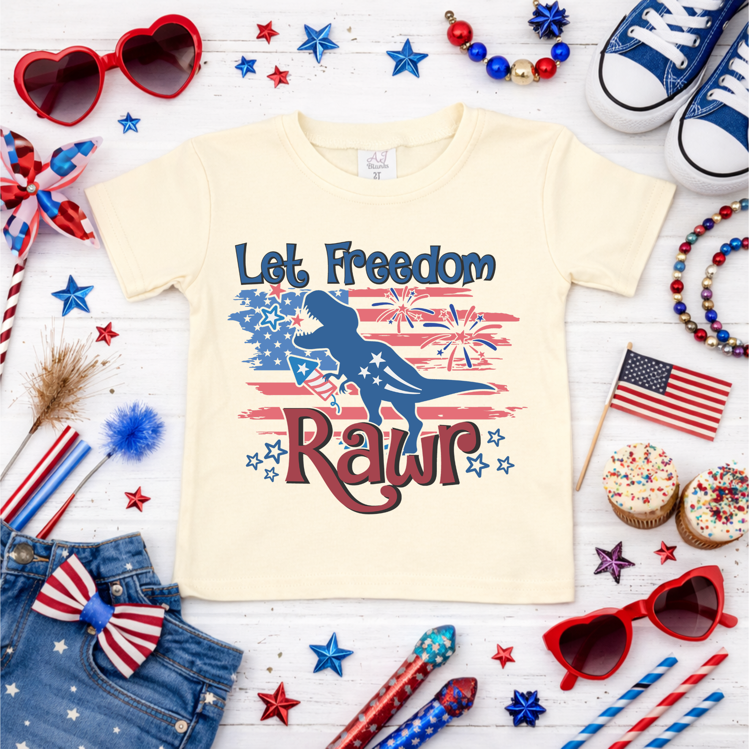 Boys Let Freedom Rawr Shirt